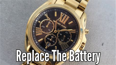 changing the battery in a michael kors watch|Michael Kors battery replacement size.